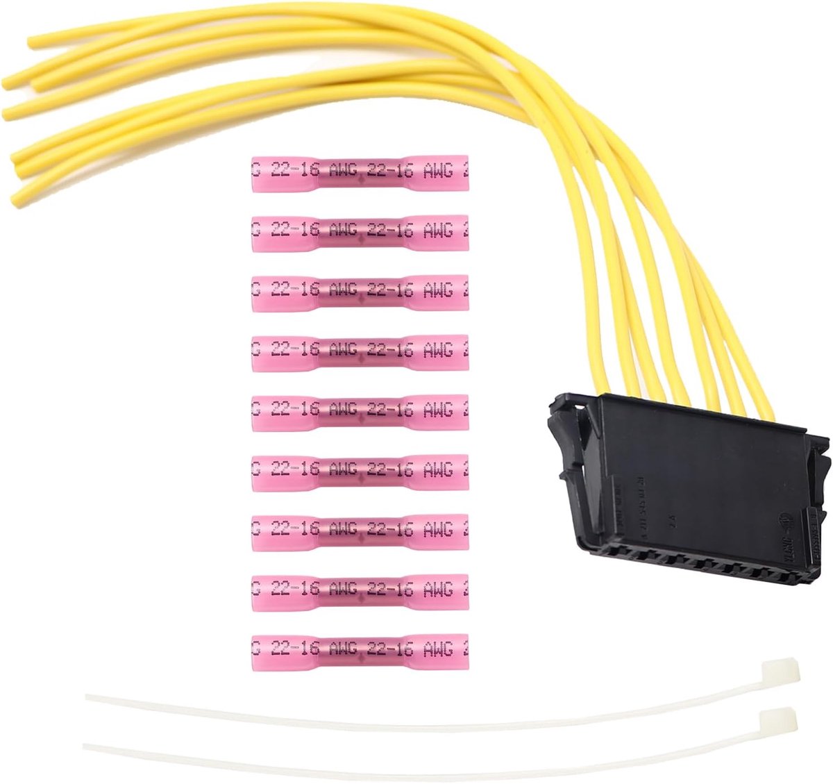 7 Pin Wire Harness Repair Kit Tail Light Wire Harness Plug Rear Light Wire Harness Compatible with Mercedes E-Class - ShopVlot