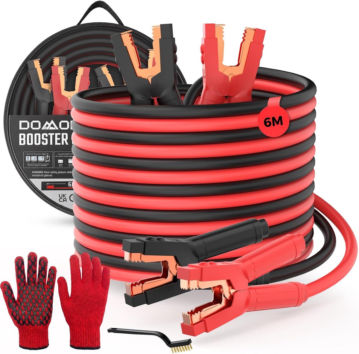 6 m overbrugkabel, startkabelset, starthulpkabel - ShopVlot