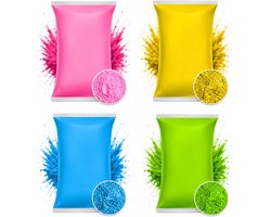 Holi Color Gulal Powder Water Soluble Natural Festival Photo Shoot Rangoli Rainbow Powder Holy Color Bag Dog - ShopVlot
