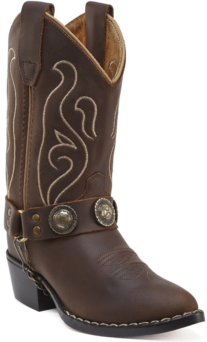 Bootstock Bobby Cowboylaarzen - Kinderen - Bruin - Leer