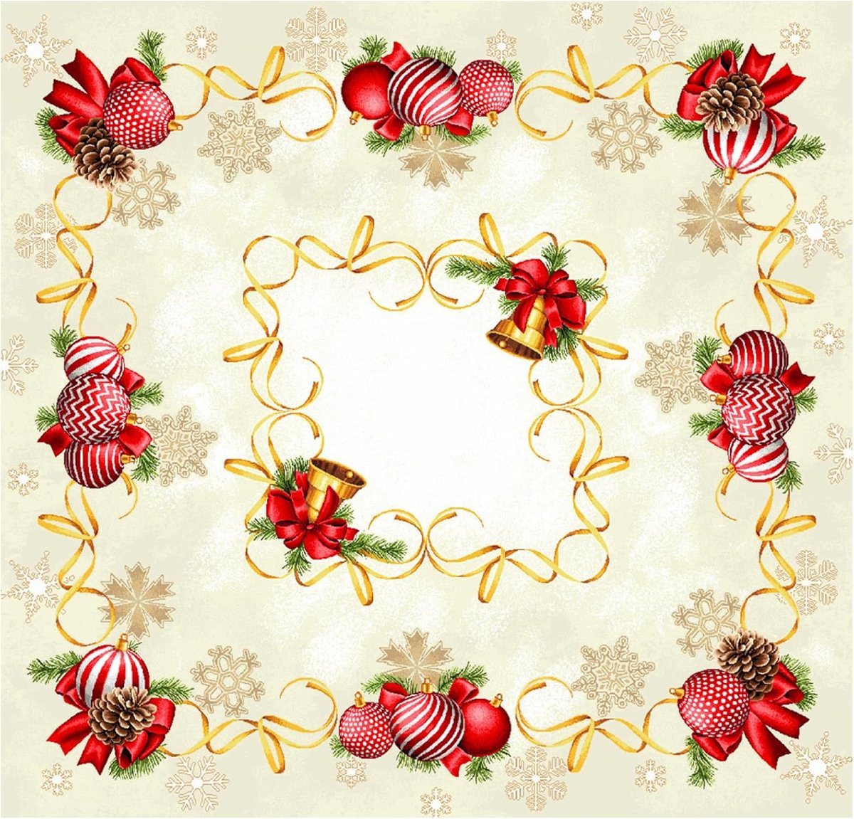 Tafelkleed 100 x 100 cm - Chenille stof - Gezoomd - Perfect voor feestjes - ShopVlot