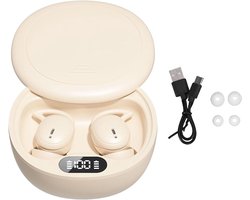Sleep Headphones voor het slapen, draadloze Bluetooth-hoofdtelefoon met ruisonderdrukking voor slapers en mensen die snurken, in-ear hoofdtelefoon met digitaal display, 40 uur