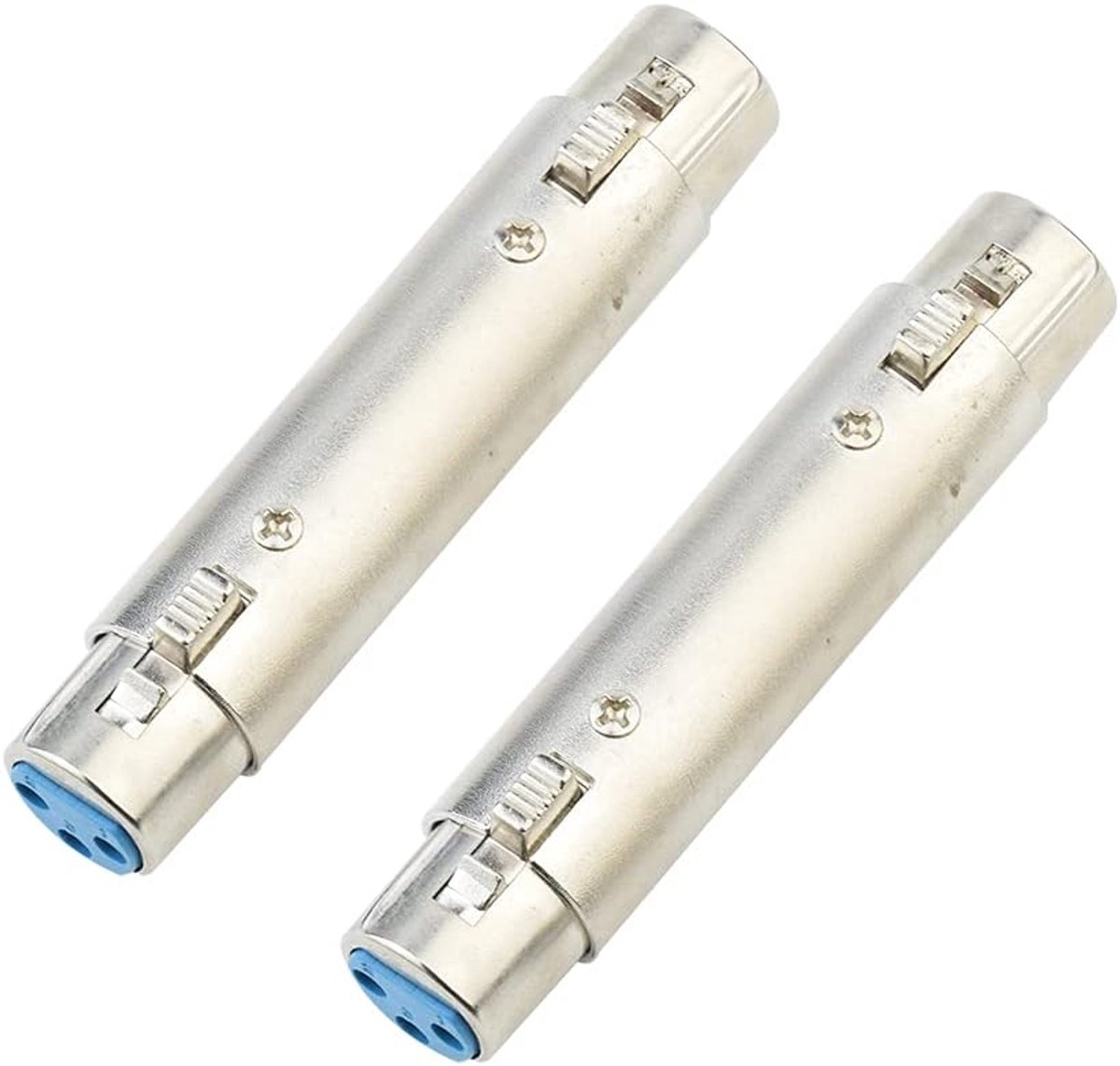 2pcs XLR bus to XLR female to female 3Pin Extend Adapter for Audio Microphone Video Converter - ShopVlot