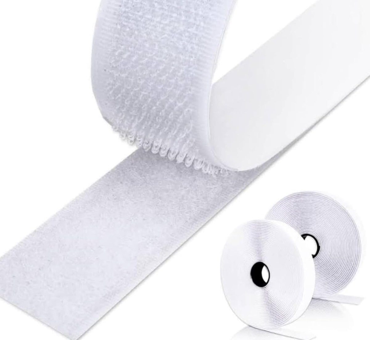 Tape White Self Adhesive Double Sided [5 Meter x 25mm] - Strong Fastening for Wall and Mounting - ShopVlot