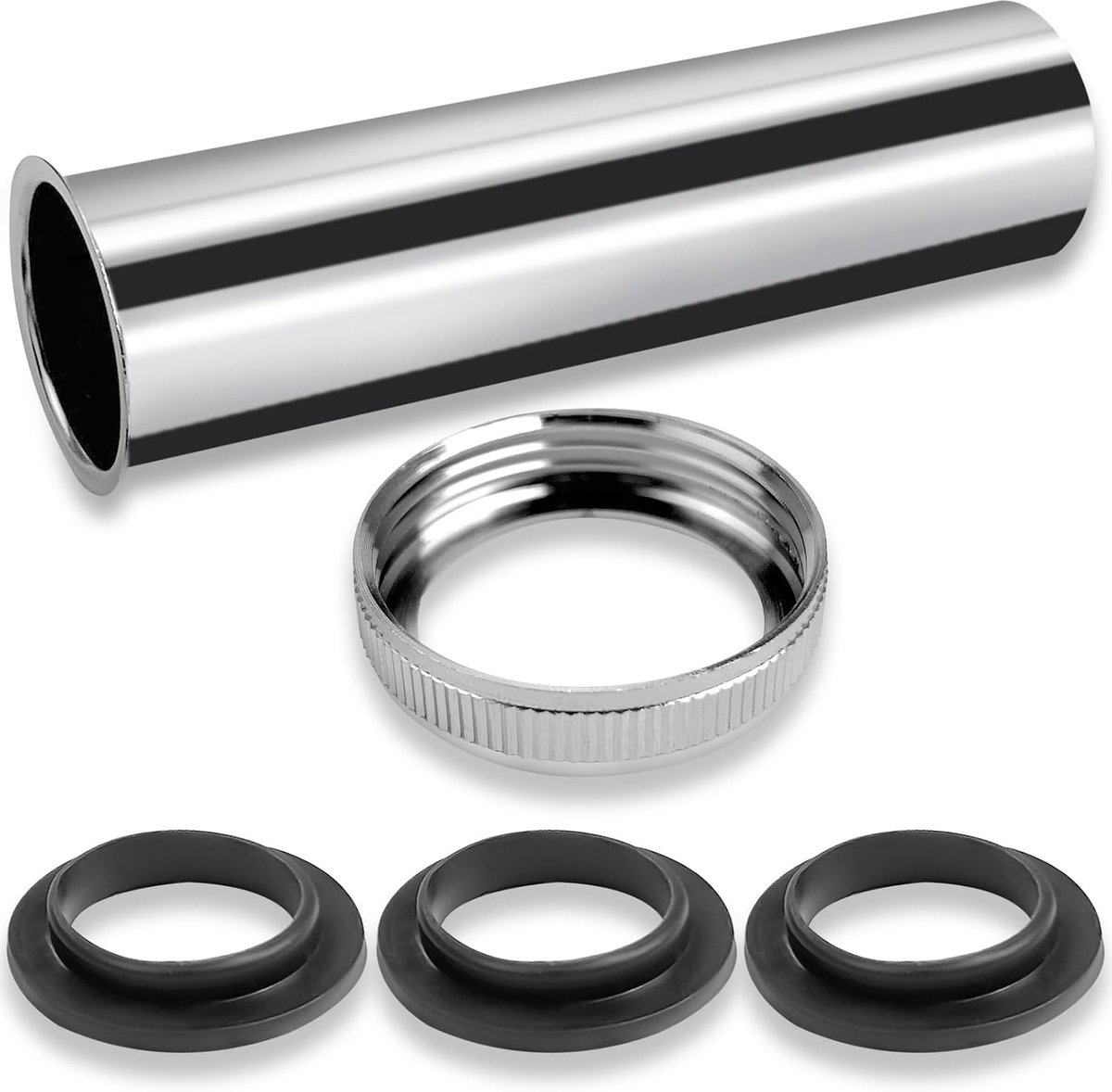 120 mm long immersion pipe, siphon G1-1/4, extension pipe, drain pipe, washbasin, universal immersion pipe, for - ShopVlot