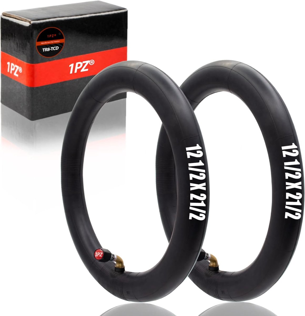 1PZ TR8-TCD 12" 1/2×2 1/4" (12.5 x 2.25) Scooter Hose with Angled Valve Shaft, Replacement for Razor Pocket Mod Bella - ShopVlot