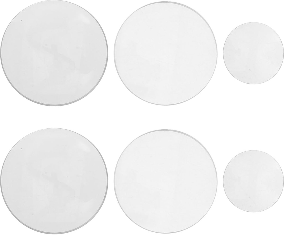 optical glass-6pcs glass lens optical lens 3cm/2in/2in diameter 50mm/100mm/300mm focal length double convex - ShopVlot