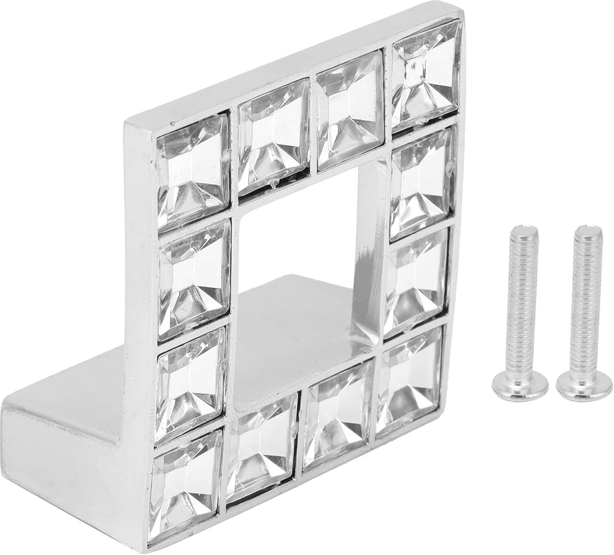 Kasthandvat, modern ladehandvat met twee gaten Kristalglas Strass Kasthandvat Huishoudelijke artikelen - ShopVlot