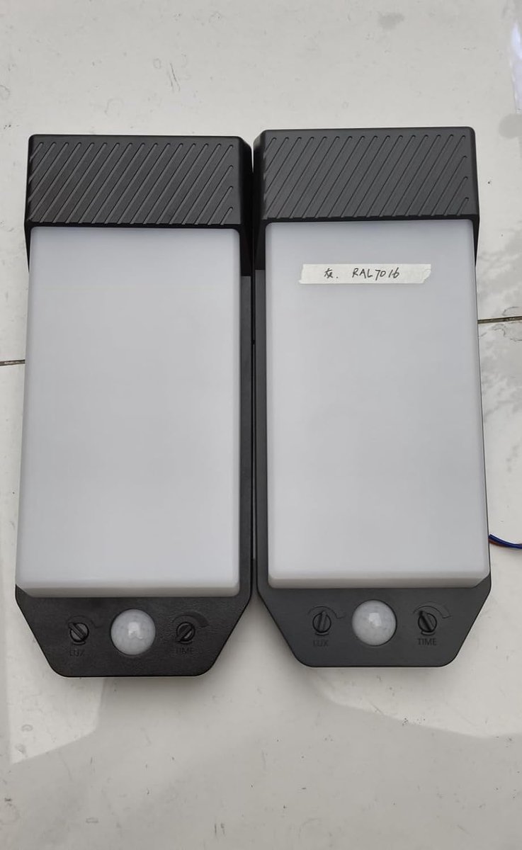 LOTMOS wall lamp with timer, Anthracite grey - ShopVlot