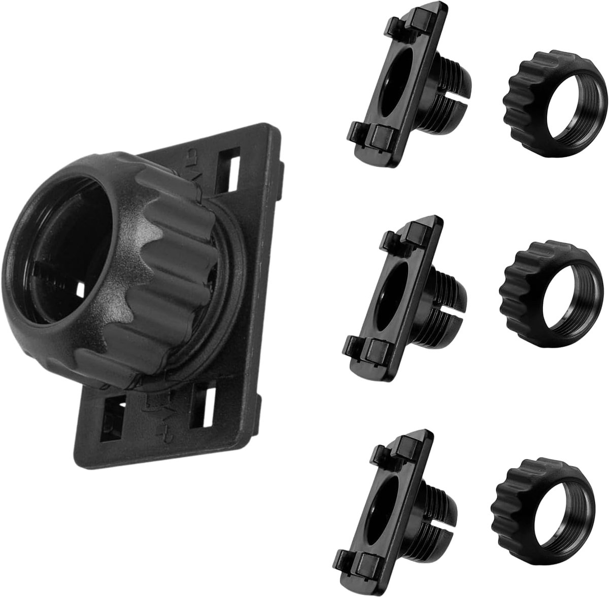 4 Pcs Tightening Nut with 4 Button Lock Replacement 17mm Ball Joint Mounting Bushing for Carplay Screen Phone Holder - ShopVlot