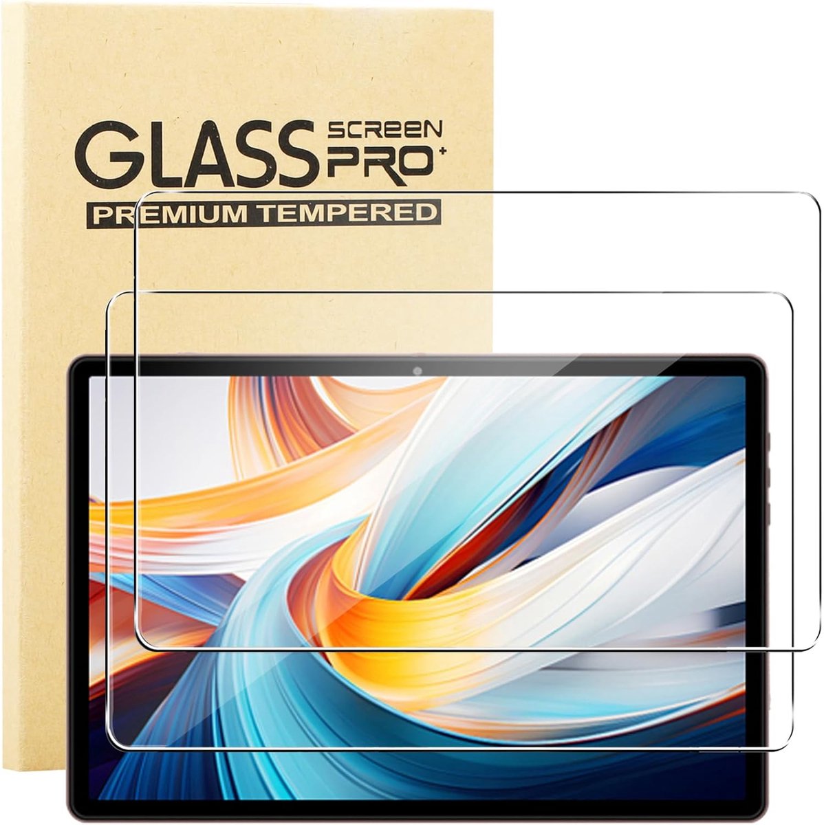KUSINHOKA Tempered Glass for UJJ Tablet U6 10 inch, Pack of 2 Hardness 9H Screen Protector, Scratch-Resistant - ShopVlot
