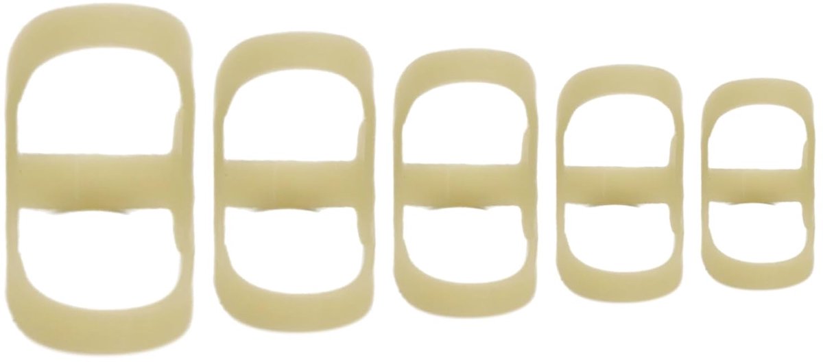 Pack of 5 Finger Protection Oval Finger Splint Plastic Trigger Finger Splints for Finger Rest Mallet-Finger Splint - ShopVlot
