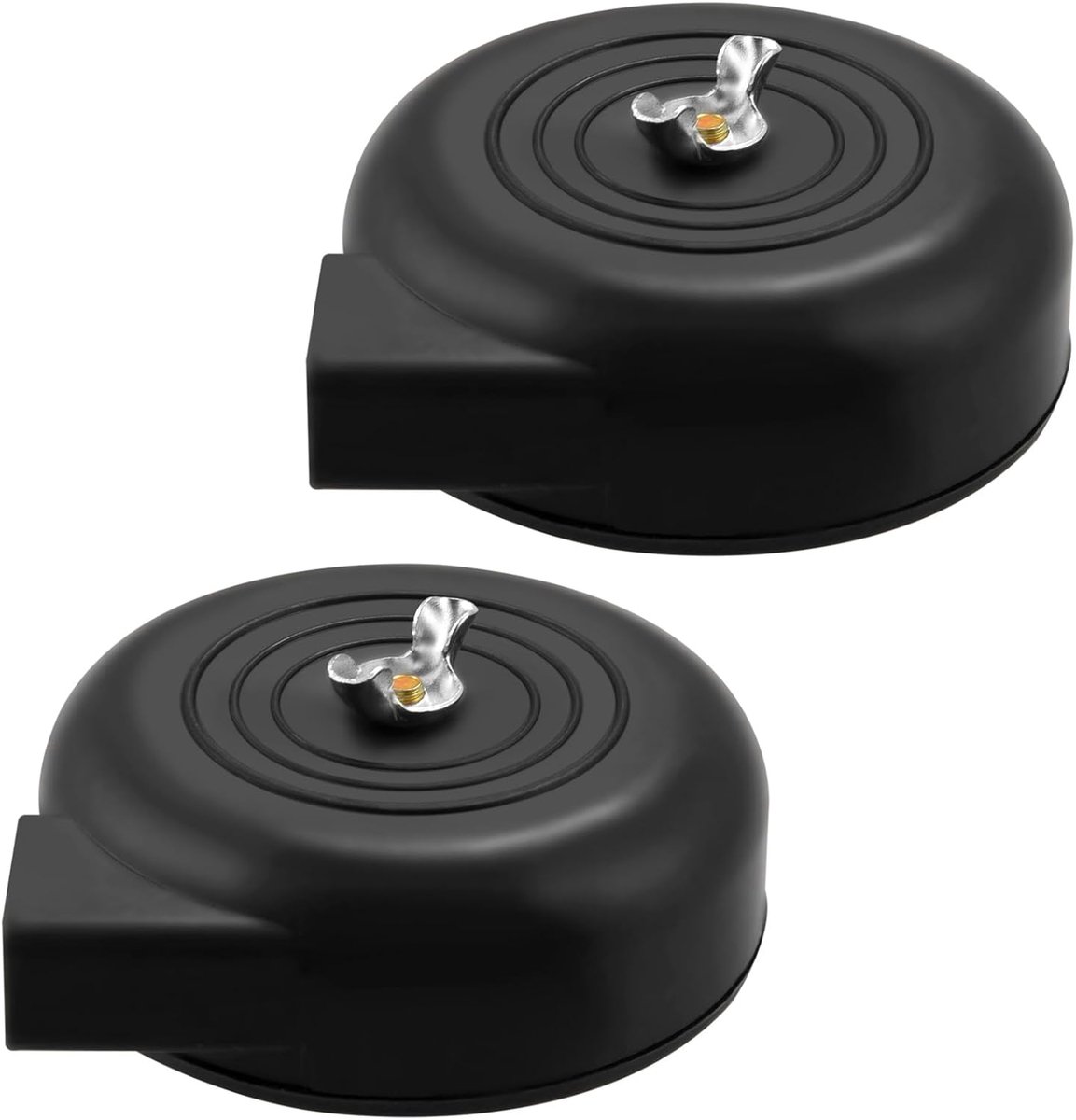 2pcs 20mm Threaded Exhaust Filter Sound Receiver for Air Compressor Black - ShopVlot