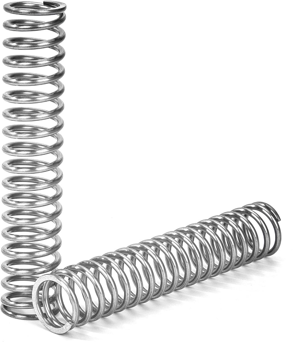 Compression spring, 80 mm, compression springs, stainless steel, wire diameter 1.8 mm, outer diameter 16 mm - ShopVlot