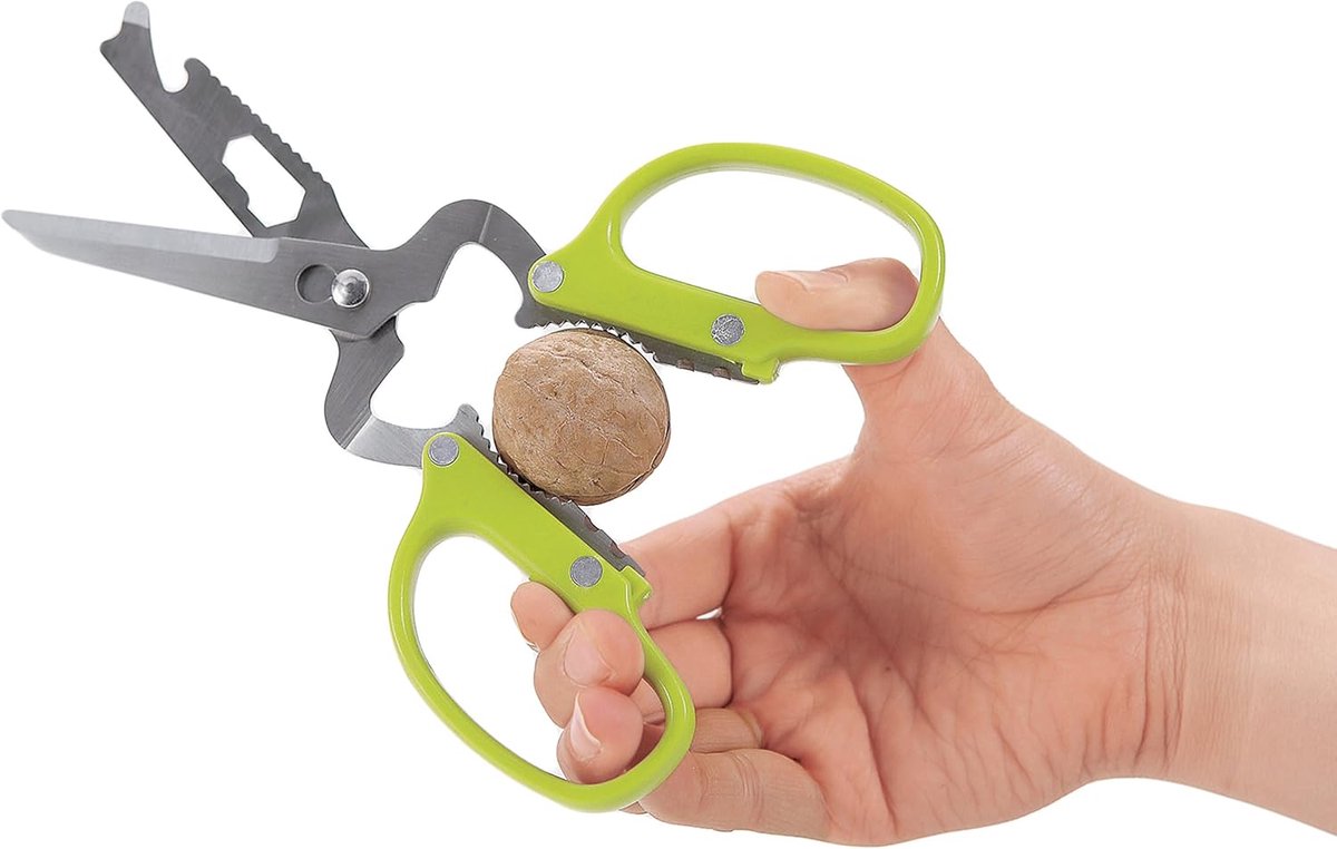 10-in-1 Stainless Steel Scissors - Craft Scissors Kitchen Scissors Knife Can Opener Bottle Opener Screwdriver - ShopVlot