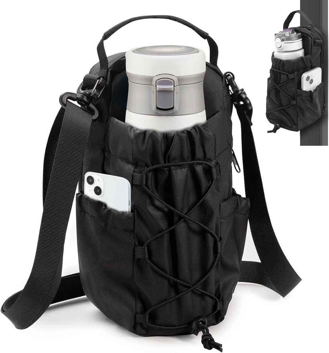 Magnetic Gym Bag Magnetic Water Bottle Bag - Magnetic Gym Bag, Sports Bag for Men and Women with Adjustable Strap - ShopVlot