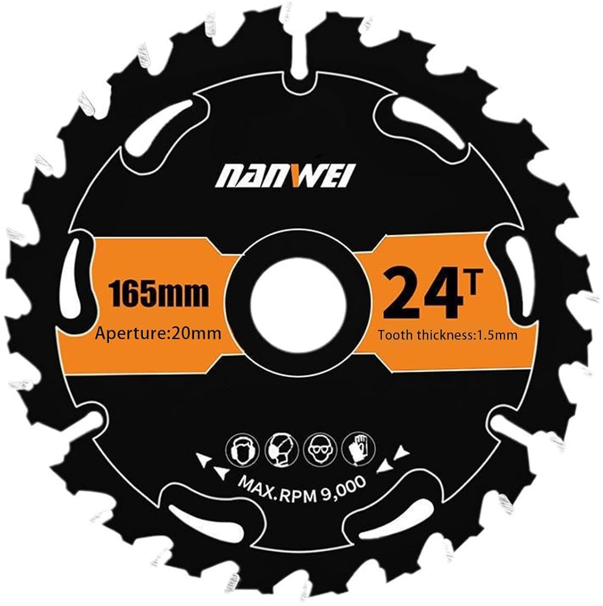 165 X 20mm 24' ATB Carbide Circular Saw Blade, Grinding Machine, Suitable For Softwood/Hardwood/Plywood/PVC/Aluminum - ShopVlot