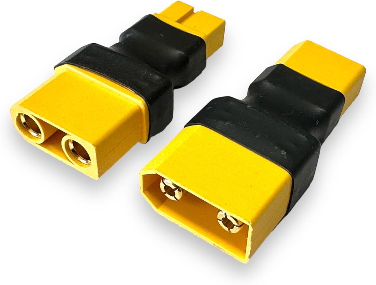 Premium Adapter XT90 Plug Male to XT60 Male High Current Plug Gold Plug Adapter Cable for Lipo Battery Model Making - ShopVlot