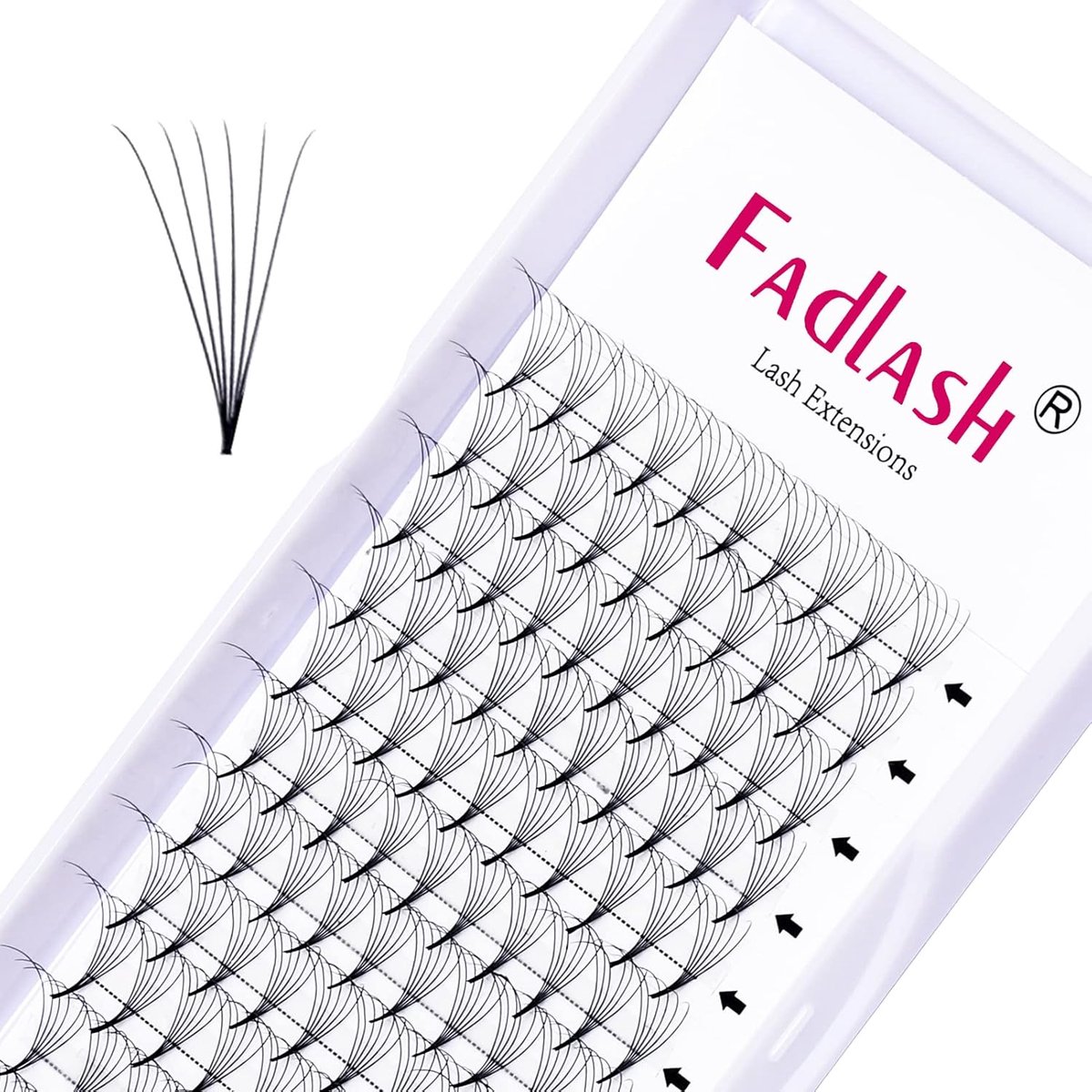 Russian Volume 6D 0.07mm D Curl 11mm Length Premade Eyelash Eyelash Extensions Volume Lash Extensions - ShopVlot