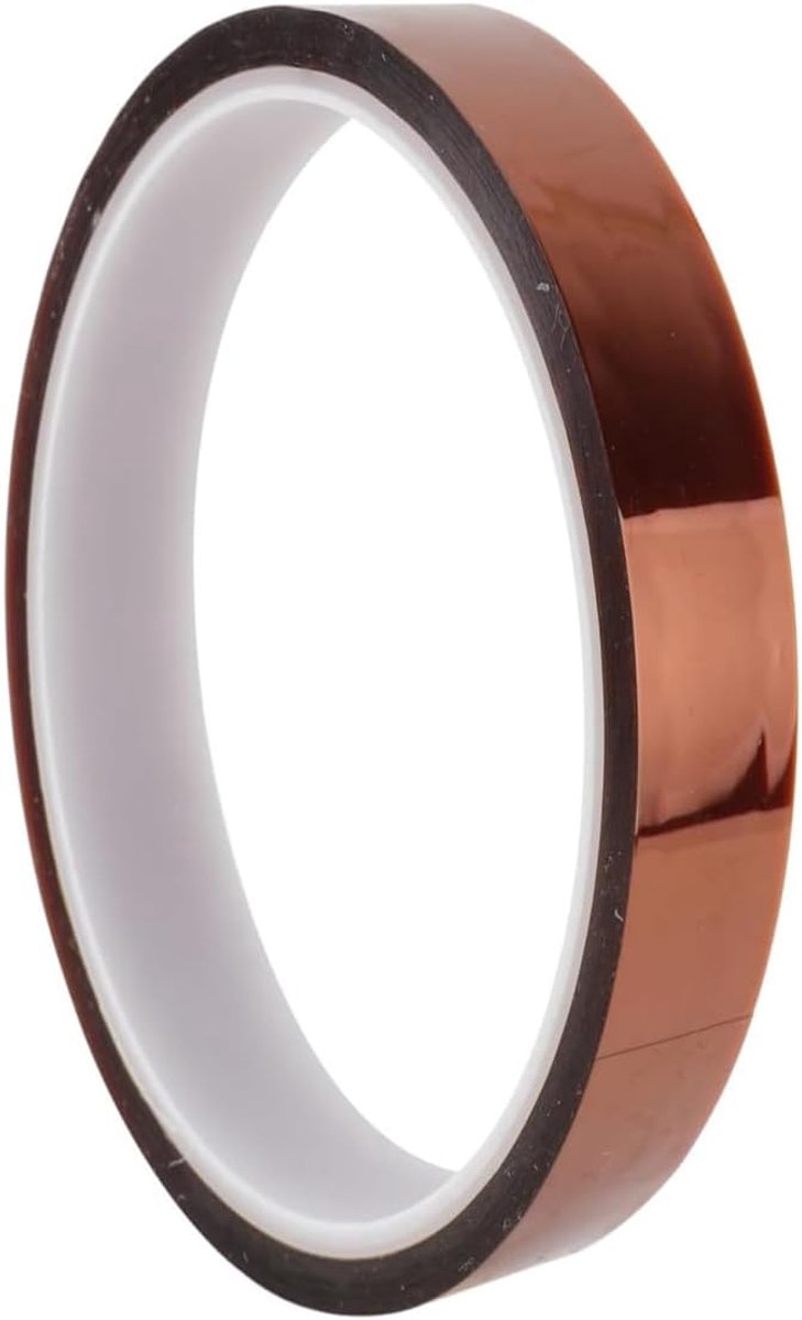 Kapton Tape for High Temperature, High Stabilität, 10 mm x 33 m, from Polyimide, Kaptontape, Strong for Maskieren und - ShopVlot
