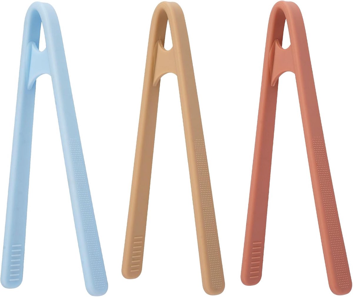 Kinderpincet 5,5 inch - zachte siliconen kunststof - antislip - stimuleert fijne motoriek - ShopVlot