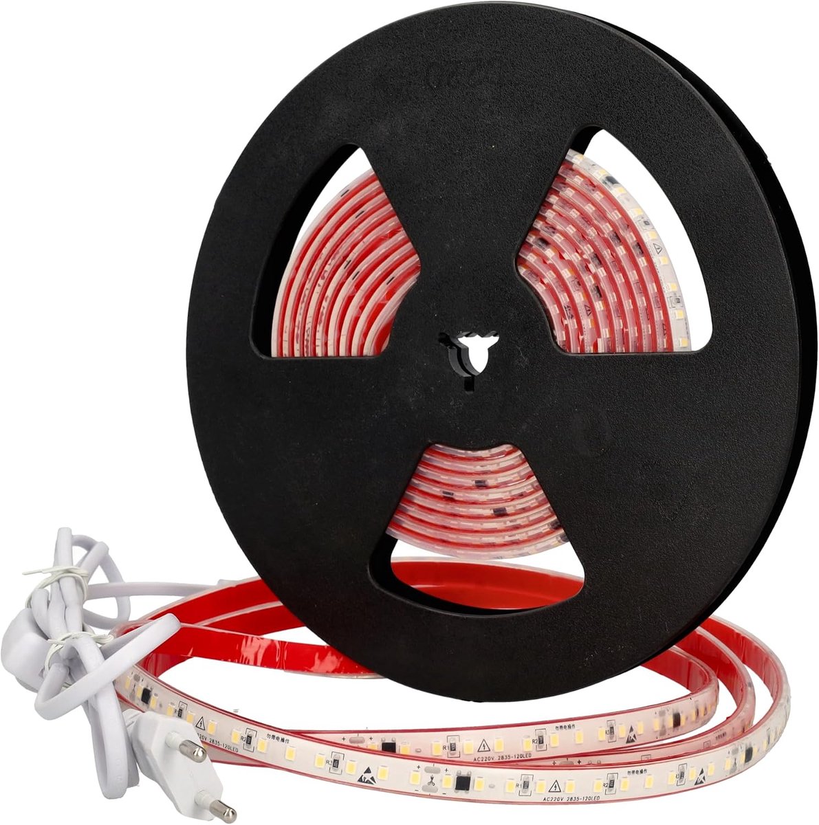 LED strip 220V 10W 5m - zelfklevend - IP65 voor buiten - eenvoudig te installeren - ShopVlot