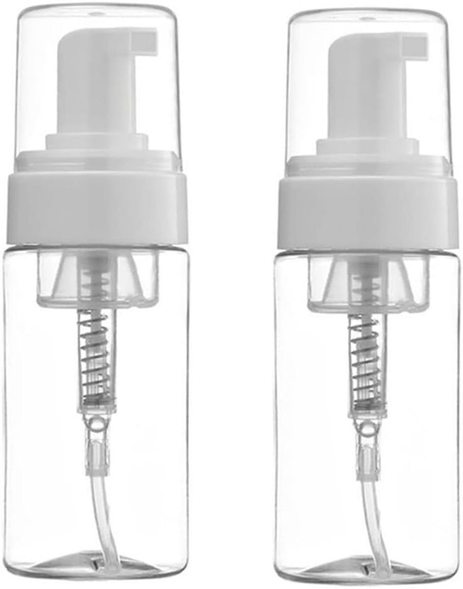 Foamdispenser 100ml - plastic - 2 stuks - ideaal voor reizen - ShopVlot