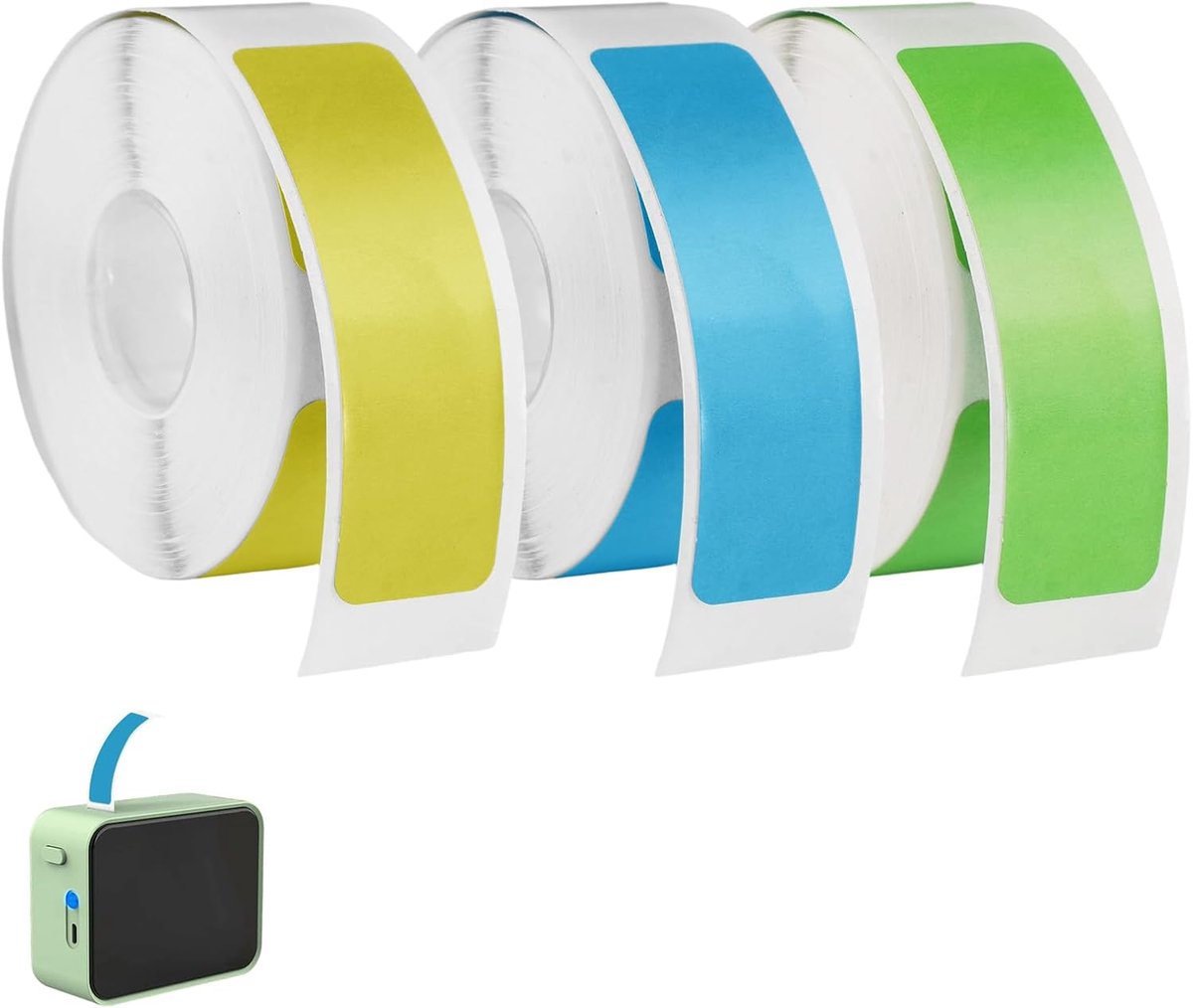 Thermo-labeltape 12 × 40mm - waterbestendig - zelfklevend - perfect voor flessen en glazen - ShopVlot