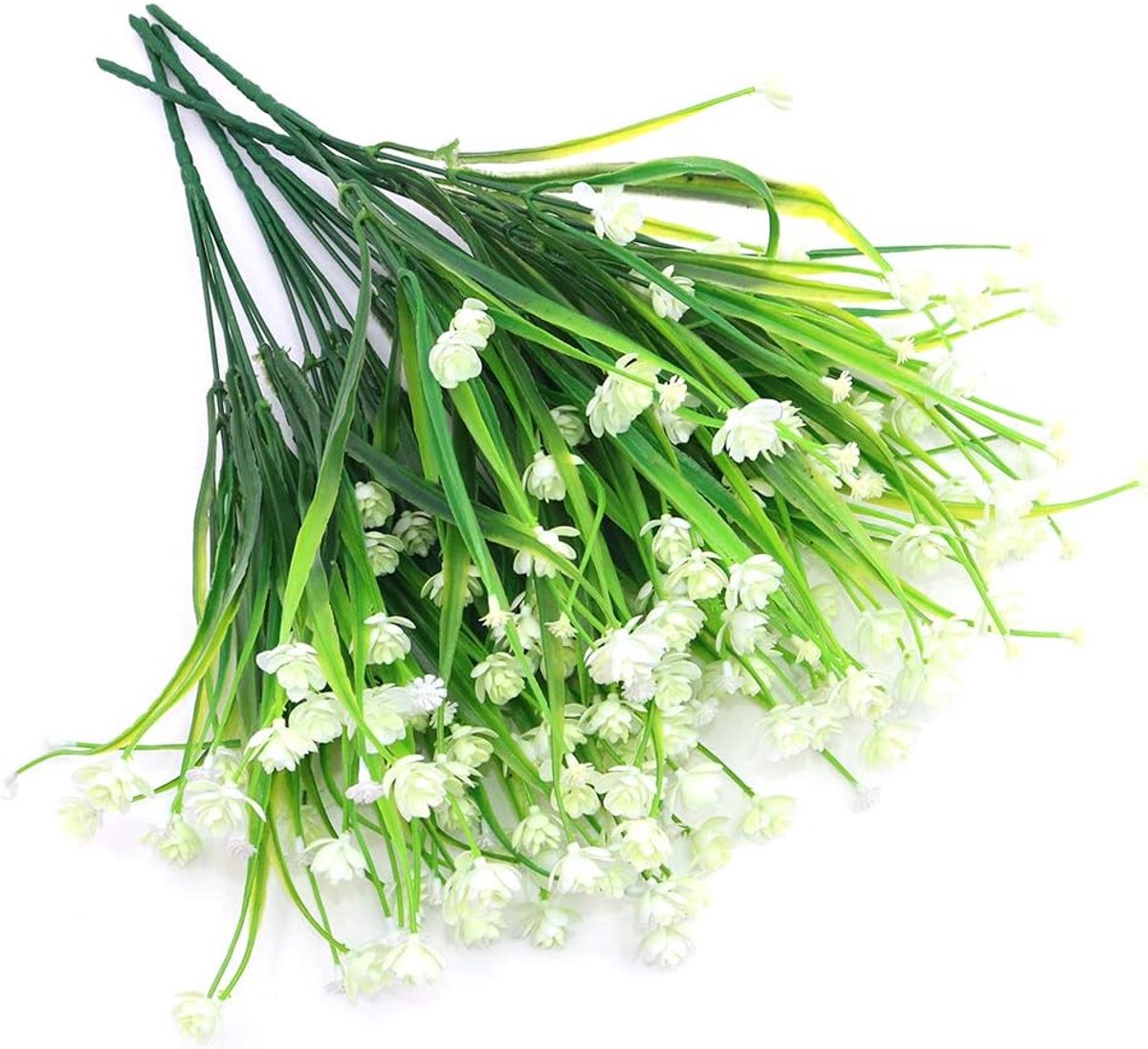 Kunstplant boeket 40 cm - 5-delige gypsophila - Elegant wit - Perfect voor DIY bloemstukken - ShopVlot