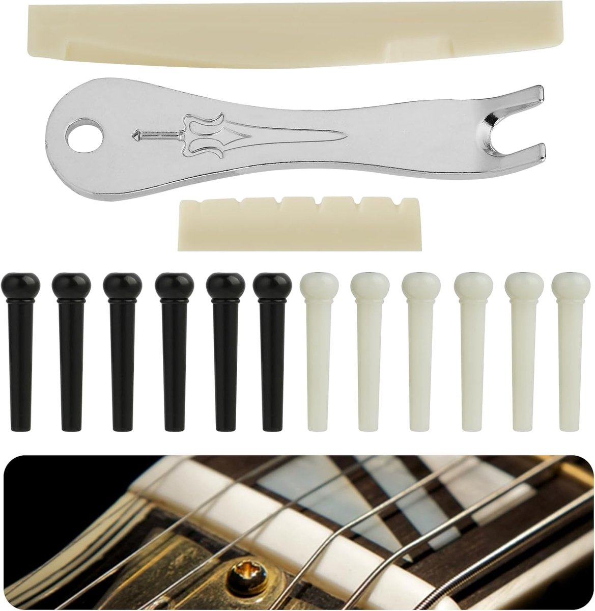 Guitar Plugs Set - 12 Stuk - Hoogwaardige Accessoires - Voor Snelle Vervanging - ShopVlot