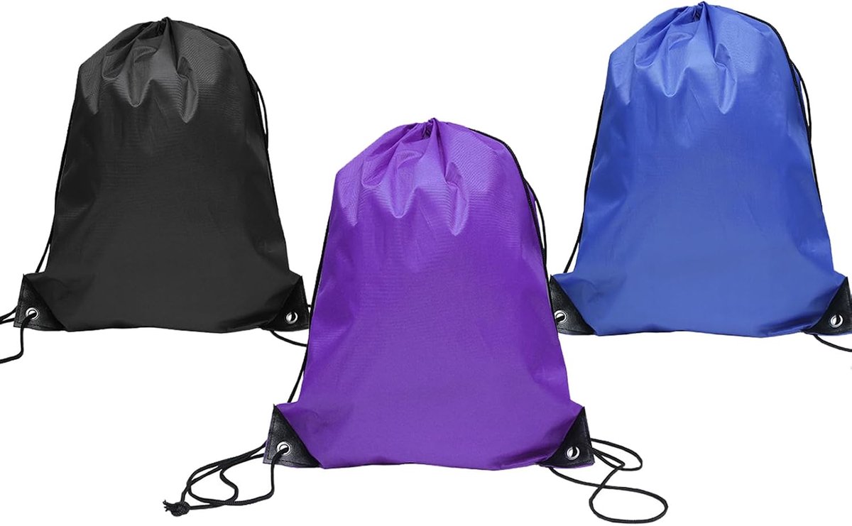 Drawstring tas - multicolor - waterdicht - ideaal voor sport en school - ShopVlot