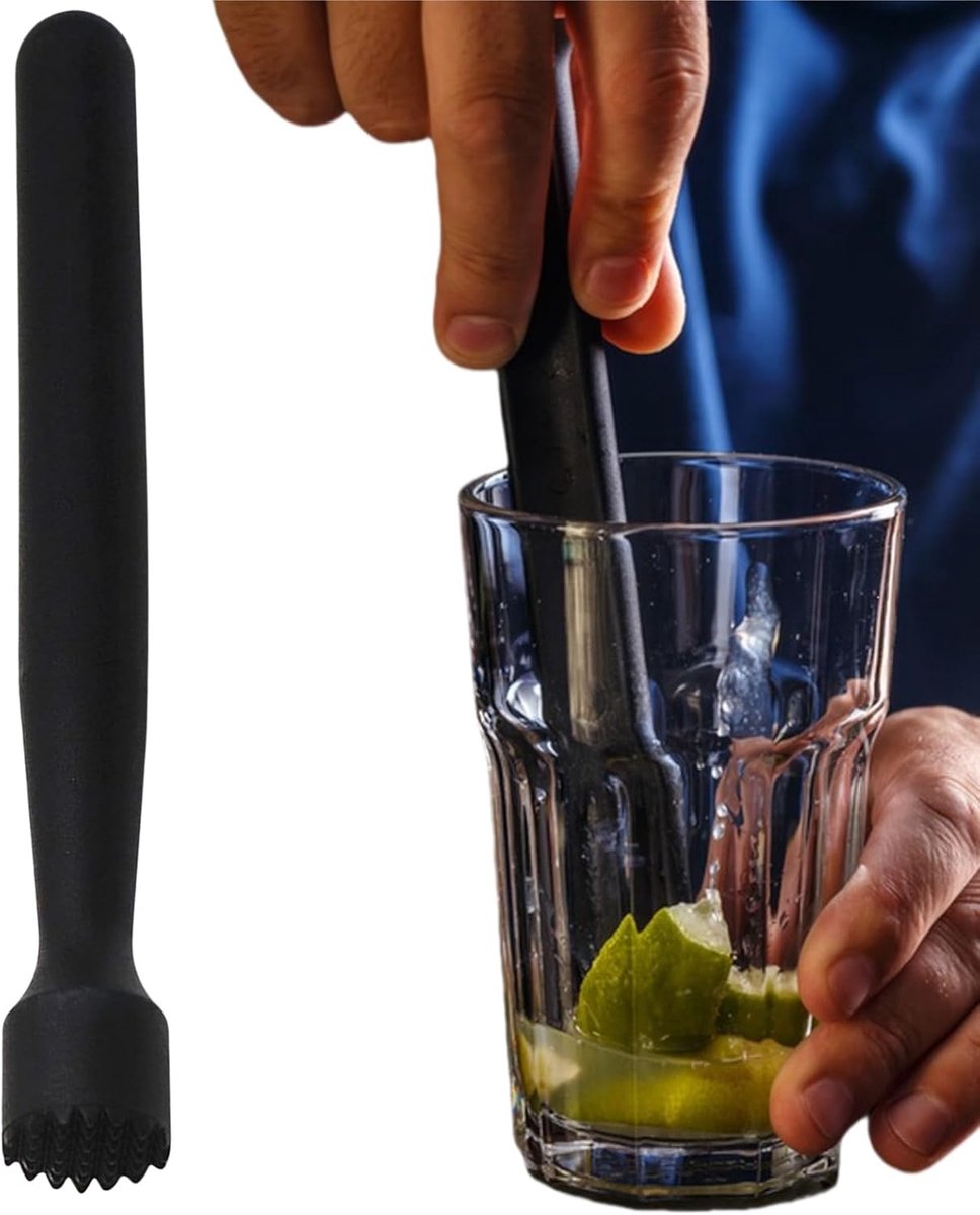 Cocktail Muddler - Plastic - Ideaal voor het crushen van ijs en fruit - Voor perfecte cocktails - ShopVlot