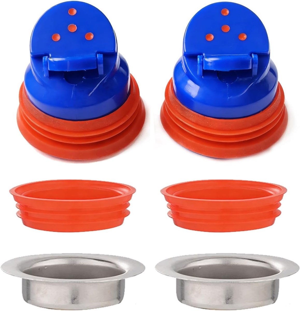 Afvoerventiel set van 2 - geurafsluiters 30-52 mm - duurzame materialen - effectief geurreductie - ShopVlot