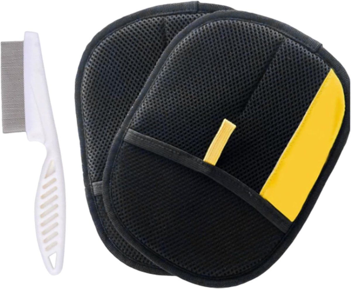 Dierenharenverwijderaar Handschoen 2PCS - Effectieve reiniging - Ideaal voor meubels - Inclusief huisdierkam - ShopVlot