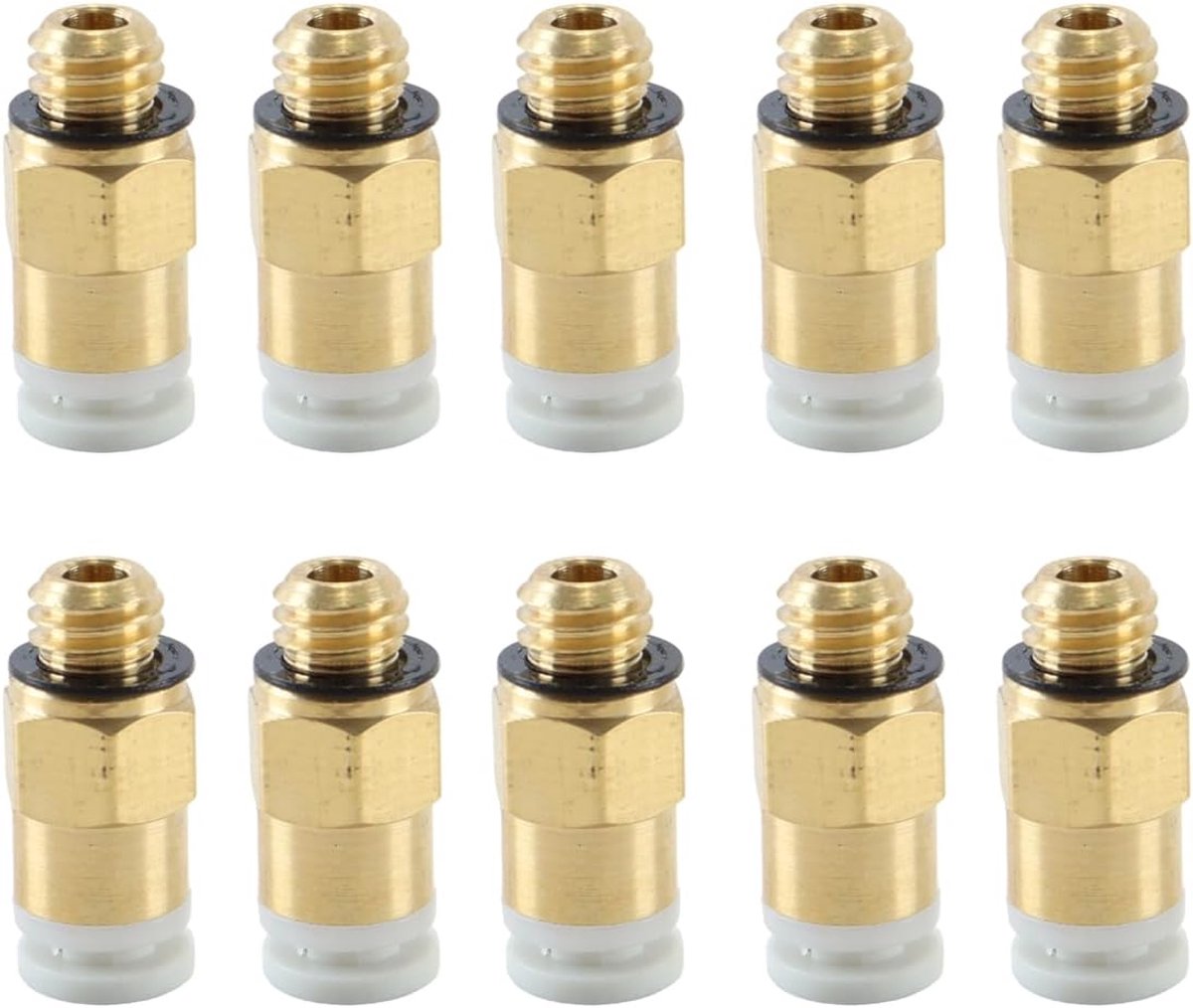 Pneumatische slangconnector PC4-M6 - 4mm PTFE - push fit adapter - ideaal voor 3D printers - ShopVlot