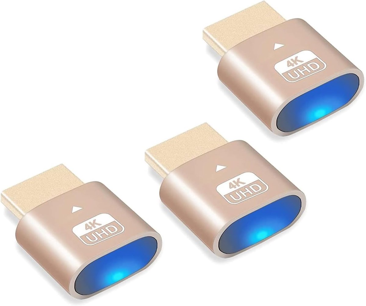 Dummy Plug 4K - Display Emulator - 3840x2160@60Hz - Plug-and-play voor GPU-acceleratie - ShopVlot