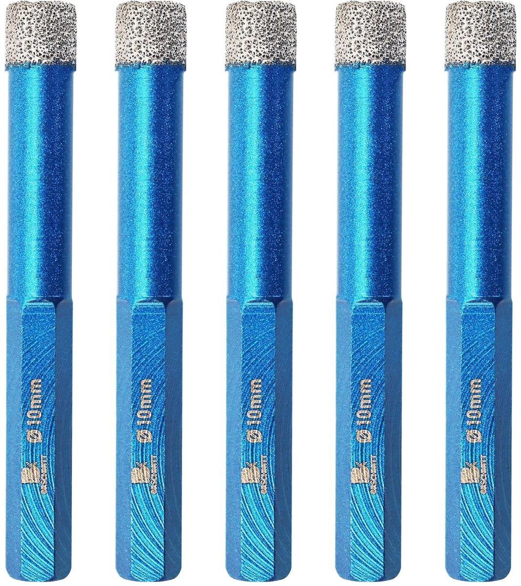 Diamant Boor Set 3/8 Inch - 5-delig - Voor Porselein, Tegels en Steen - Perfect voor Droog Boren - ShopVlot