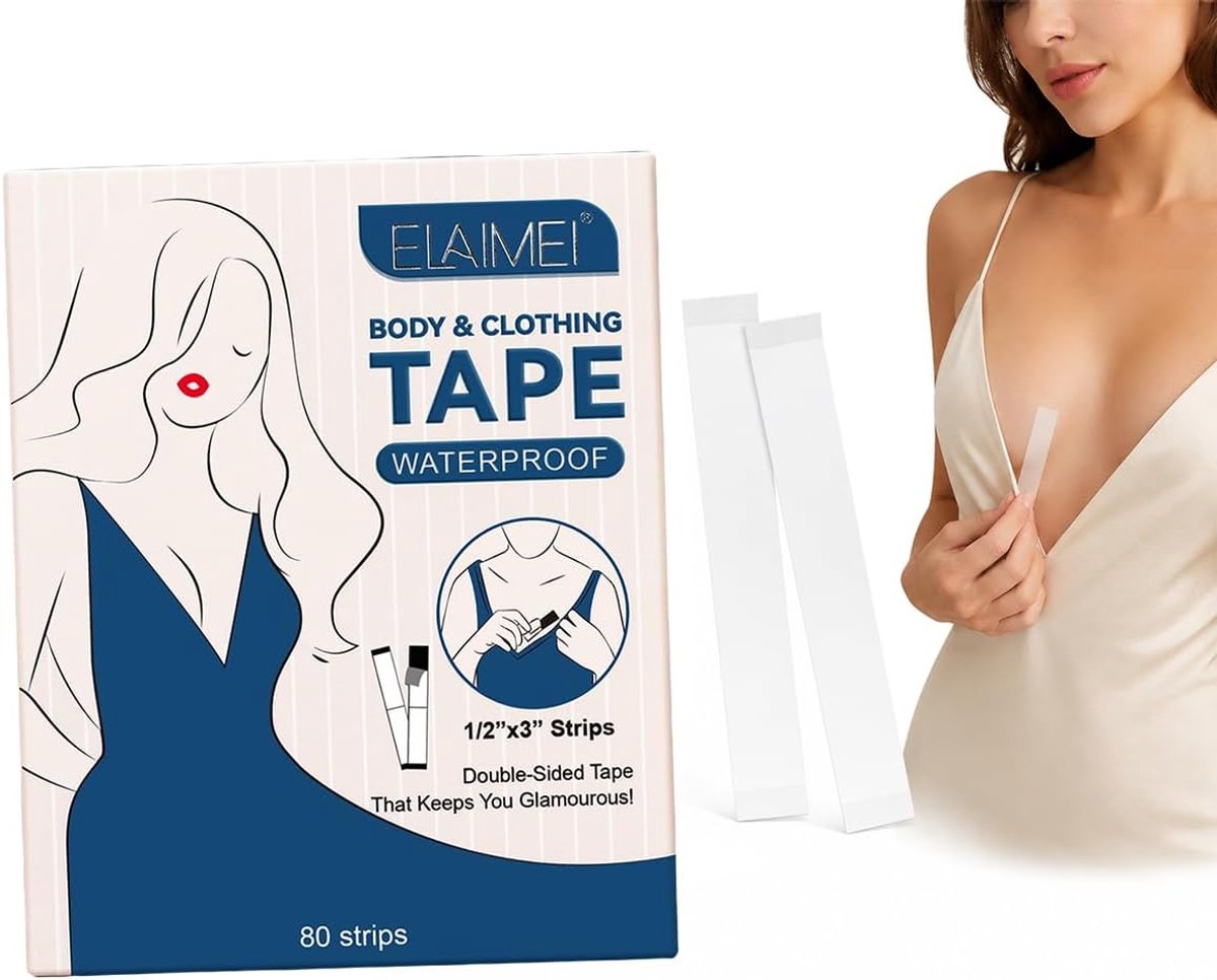 Dubbelzijdig plakband extra sterk - transparante tape - voor stoffen en medisch ondergoed - ShopVlot