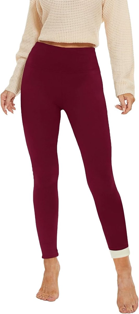 Thermoleggings dames - gevoerd - pluche - warme tights voor dagelijks gebruik - ShopVlot