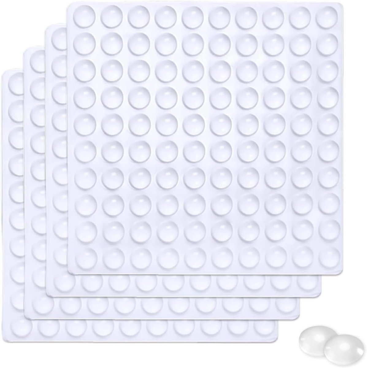 Deurstopper 6 × 2 mm - Transparant Silicoon - Geluiddempende Pads - Bescherming voor meubels en deuren - ShopVlot