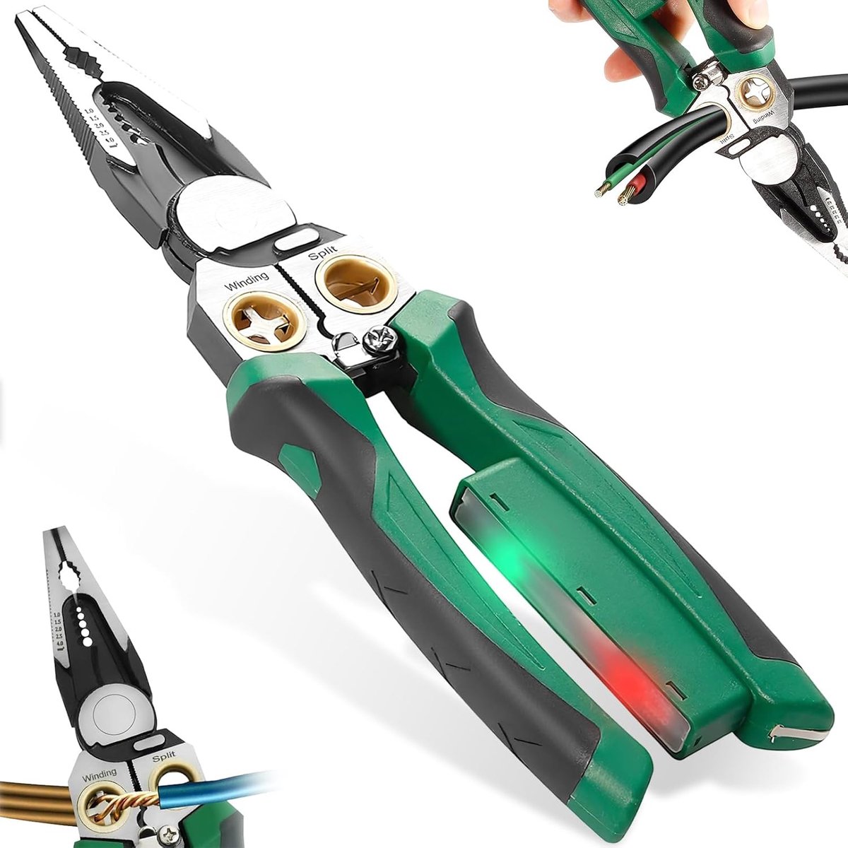 Draadstripper 8-in-1 - Professioneel gereedschap - Spanningstester - Voor elektriciens en doe-het-zelvers - ShopVlot