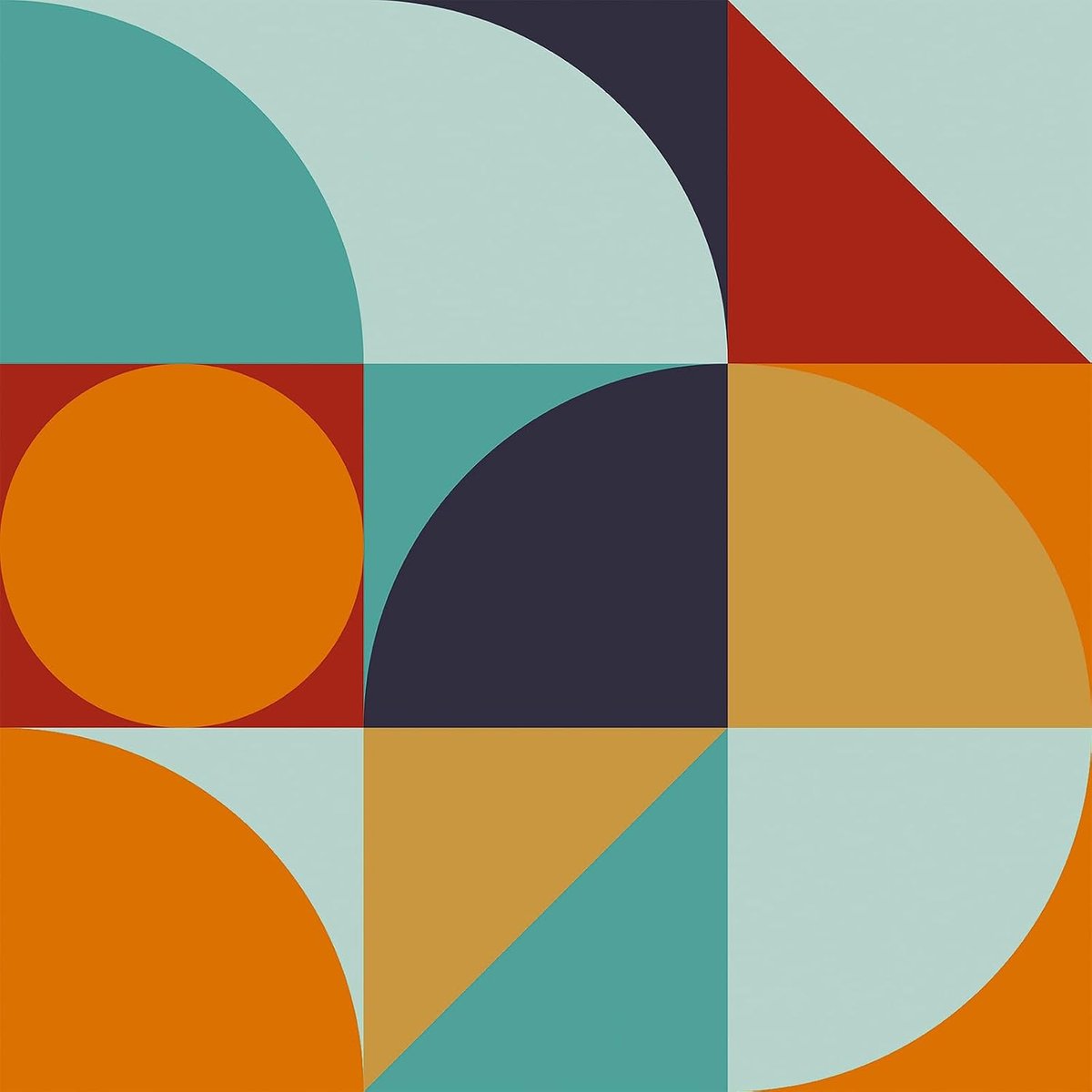 Geometrische contactpapier 44.5cm - Zelfklevend vinyl - Kleurvolle achtergronden - Perfect voor meubels - ShopVlot