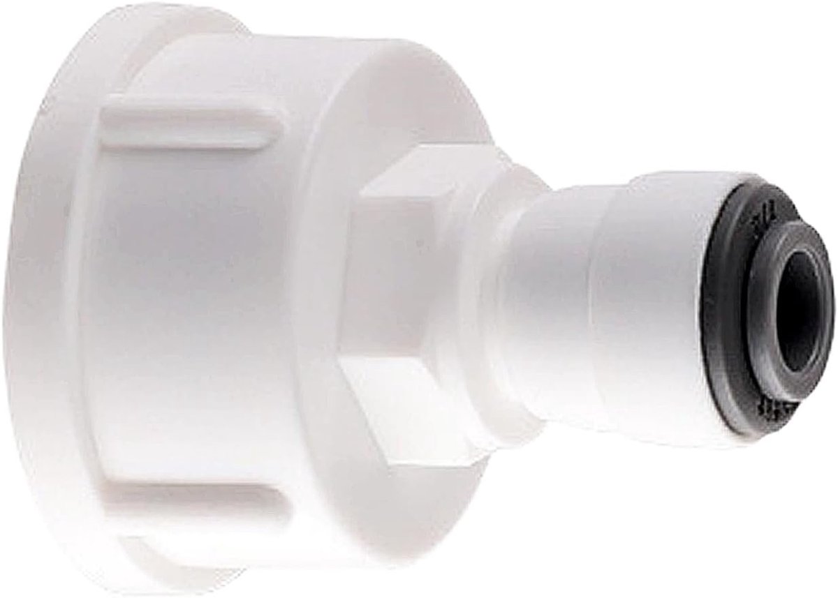 Wateradapter 1/4 inch naar 3/4 inch - universele aansluiting - dubbele afdichting - ideaal voor waterfilters - ShopVlot
