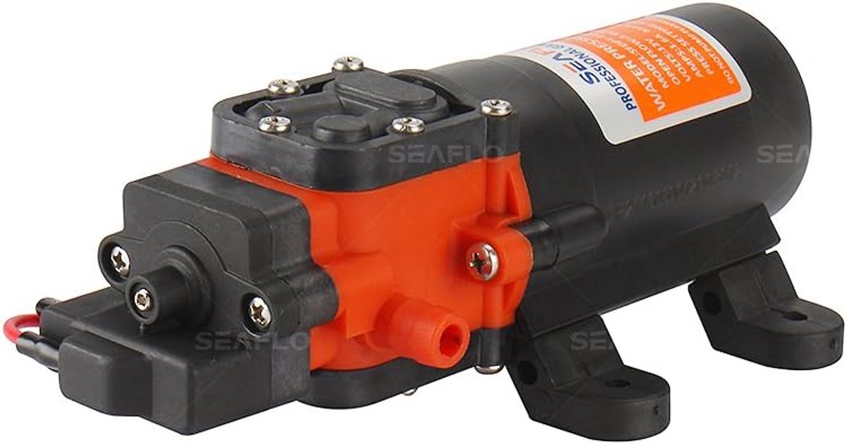 Waterpomp 24V 4,3 LPM - Compact en betrouwbaar - Voor twee kranen - Inclusief 2 jaar garantie - ShopVlot