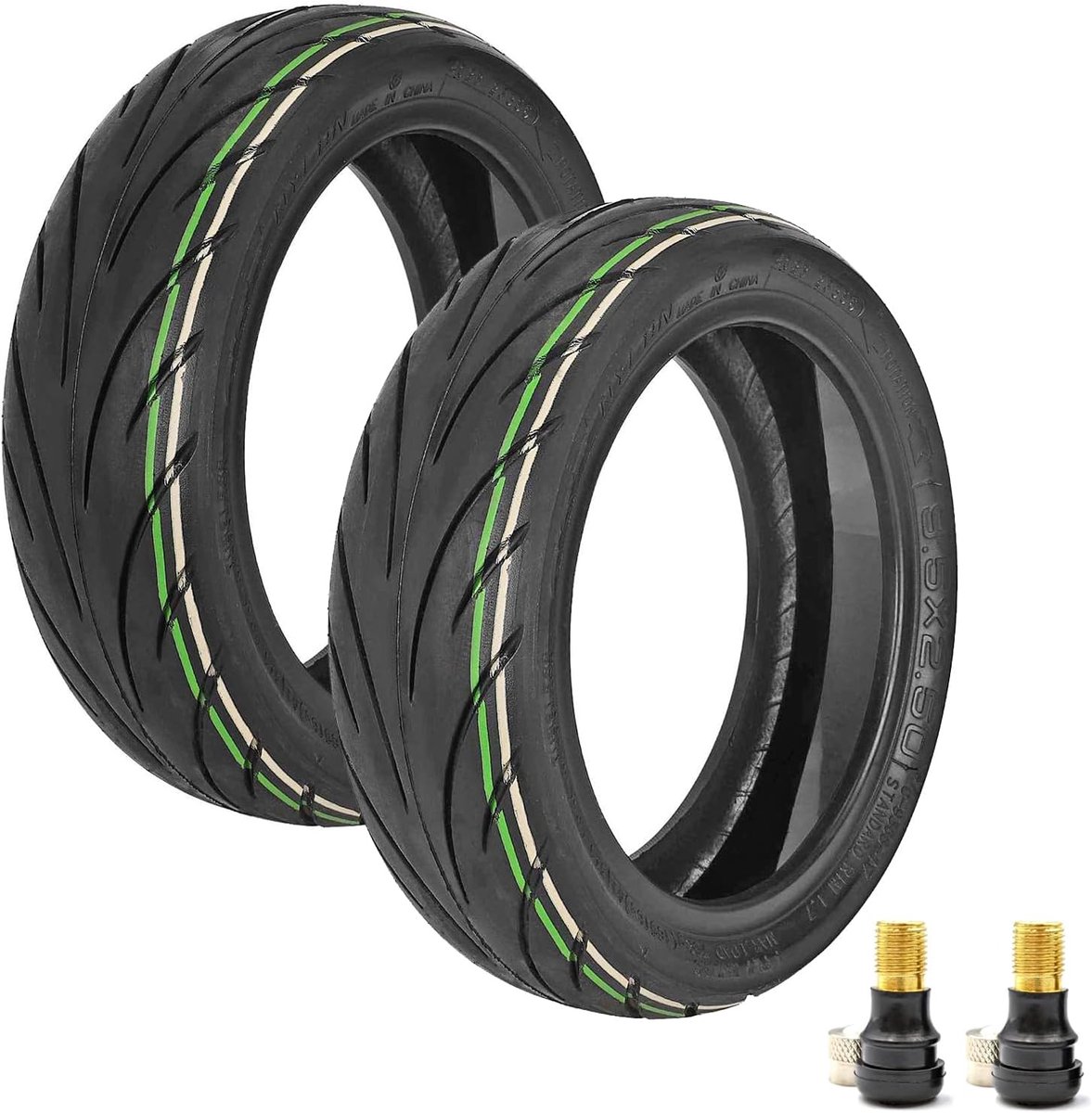 Scootertires 9.5 x 2.50 - Tubeless rubber - Met zelfherstellende gel - Perfect voor NIU KQi3 - ShopVlot