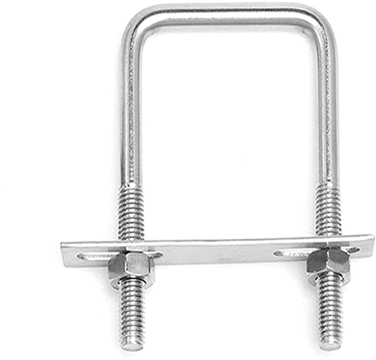 U-bouten M10 x 100mm - RVS vierkant - Sterke treksterkte - Ideaal voor het bevestigen van buizen - ShopVlot