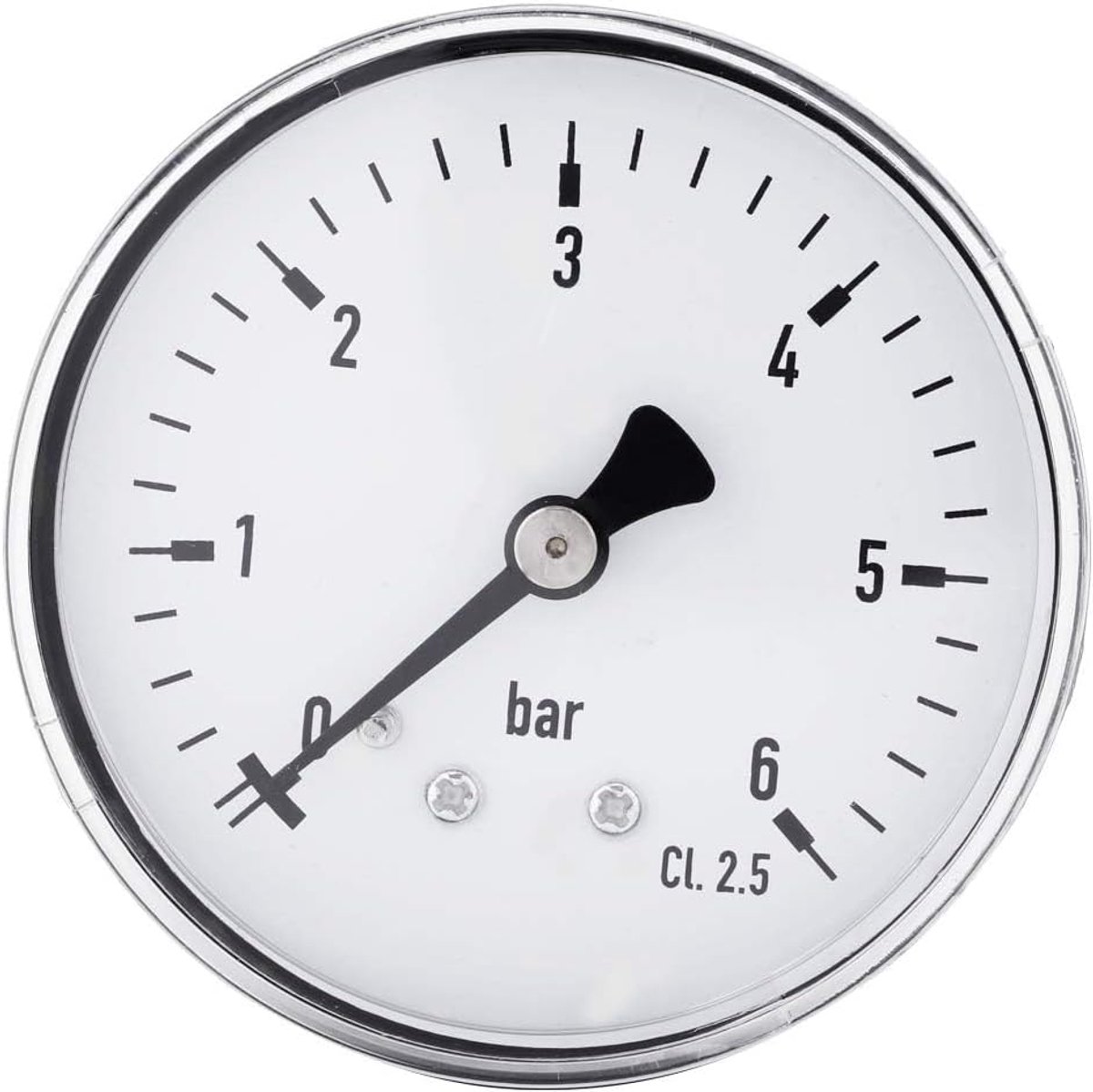 Drukmeter 0-6 bar - mini formaat - hoge precisie - voor lucht, water en olie - ShopVlot