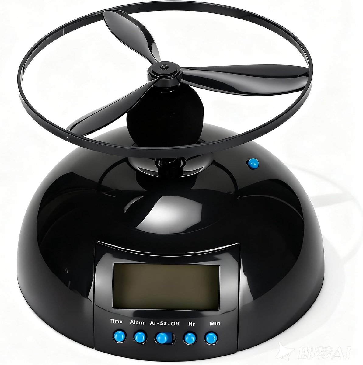 Wekkerradio met vliegende propeller - ABS materiaal - interactieve wekervaring - ideaal voor slaapkamer en kantoor - ShopVlot