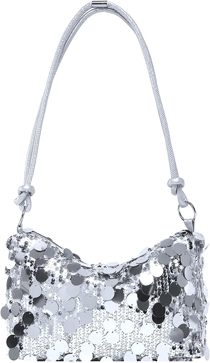 Dames Glitter Handtas Clutch - Klassiek en Veelzijdig - Rhinestone Schoudertas - Perfect voor Feesten - ShopVlot