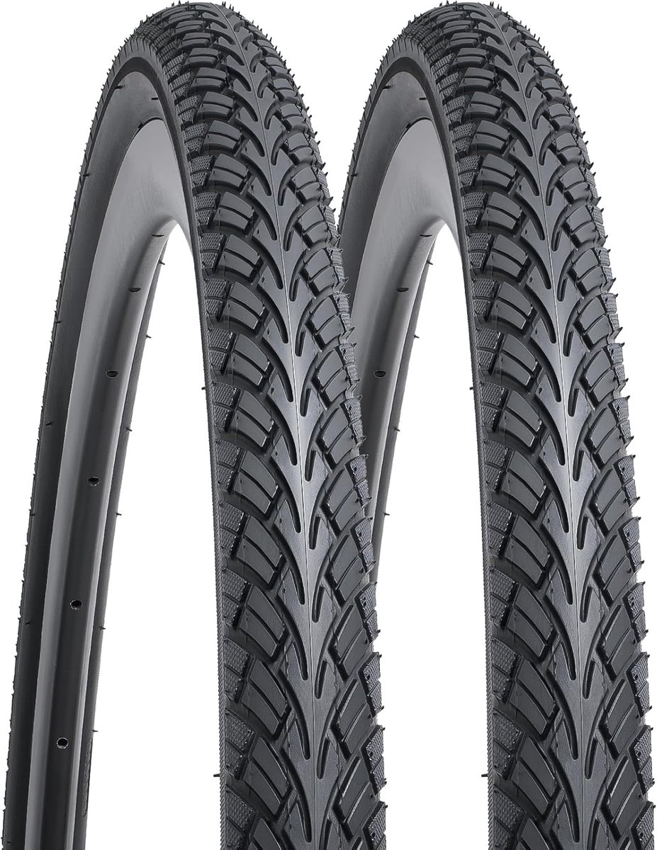 YUNSCM 700C Road Bike Tyres 700x40C 42-622 Tyres Compatible with 700x38C 700 x 40C 700x42C Bike Bike Tires Black/White - ShopVlot